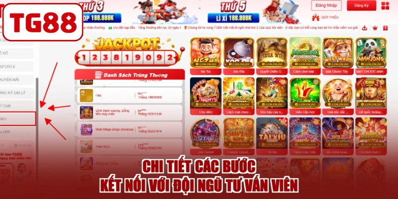 Chi tiết các bước kết nối với đội ngũ tư vấn viên